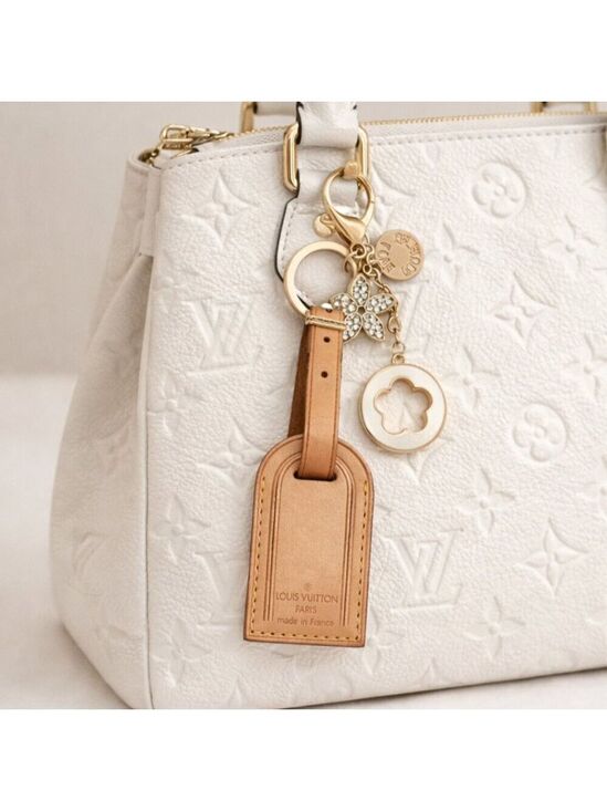 Louis Vuitton Accessories - Authentic Louis Vuitton Luggage Tag with Unbranded Keycharm, Keychain, Bagcharm